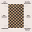 Nigel Modern Farmhouse Woven Jute Checkerboard Natural/Black Rug-2078597712
