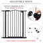 Free Standing Pet Gate With Door