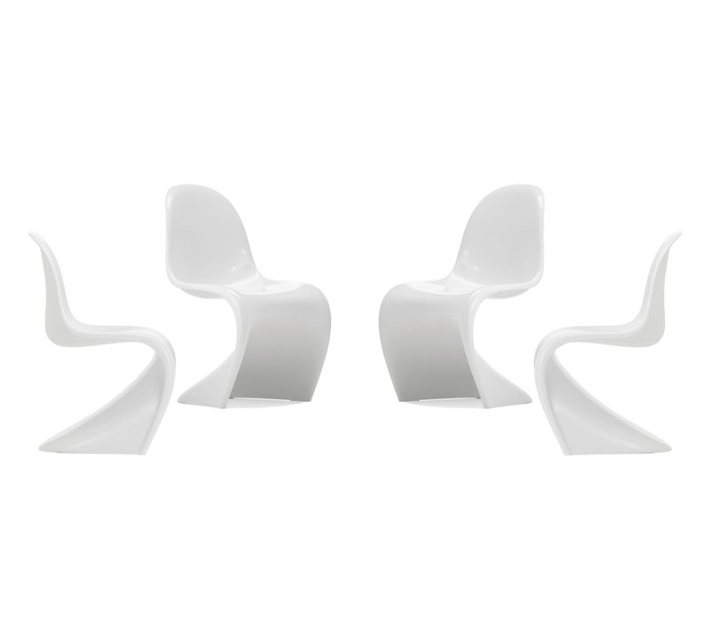 Chaise d'appoint Fiveish, Blanc