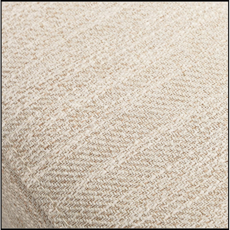 Canapé confortable à 3 places avec pieds en bois Mirod, tissu somptueusement doux et structure robuste, Beige