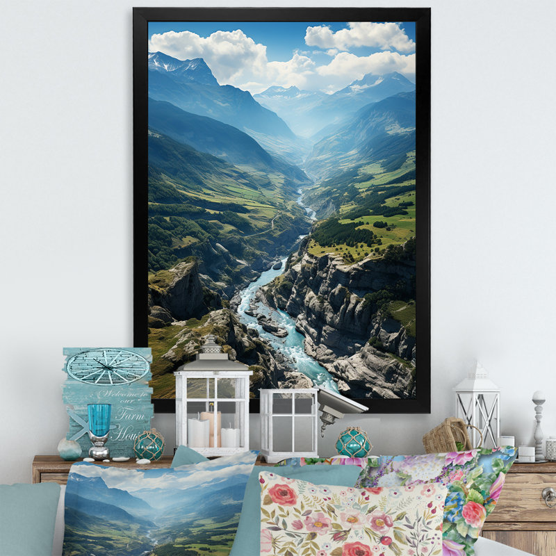 Reproduction d'art sur toile, Espagne, Espagne, Cadre photo noir, H 20 po x l 12 po x P 1 po