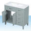 Ensemble de meuble-lavabo simple 36 po Jermey-127123464-127123478