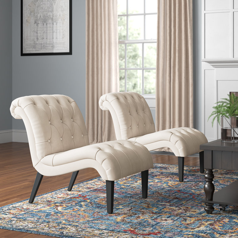 Patsy Linen Slipper Chair, Ivy Linen