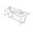 Walnut Rectangular Manufactured Wood Writing desk with drawers desk-1970537770