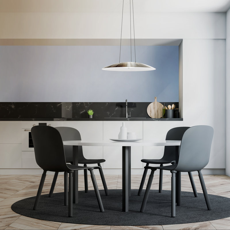 Aero 1 - Light Bowl LED Pendant, Satin Nickel/White