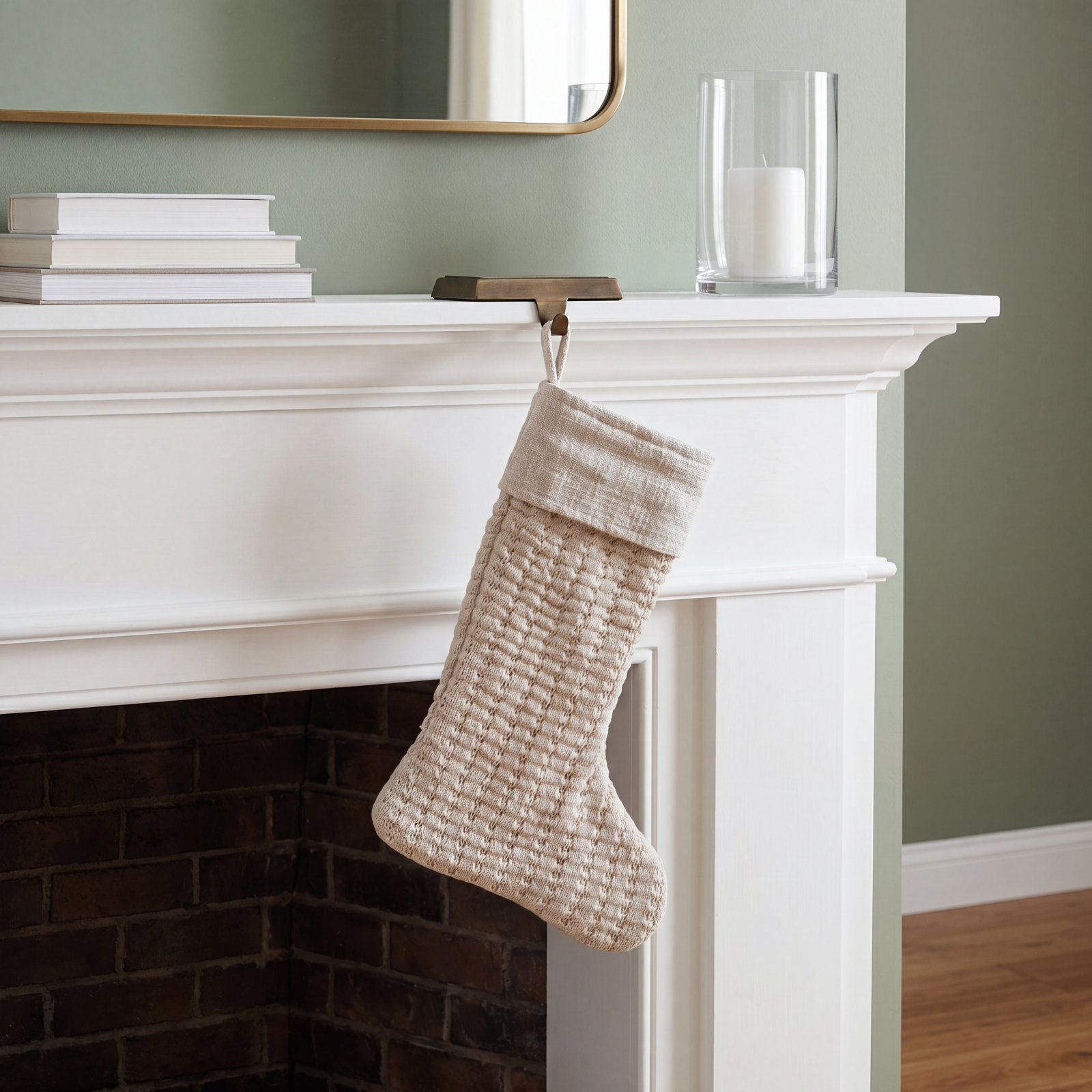 Knit Slub Cuff Stocking