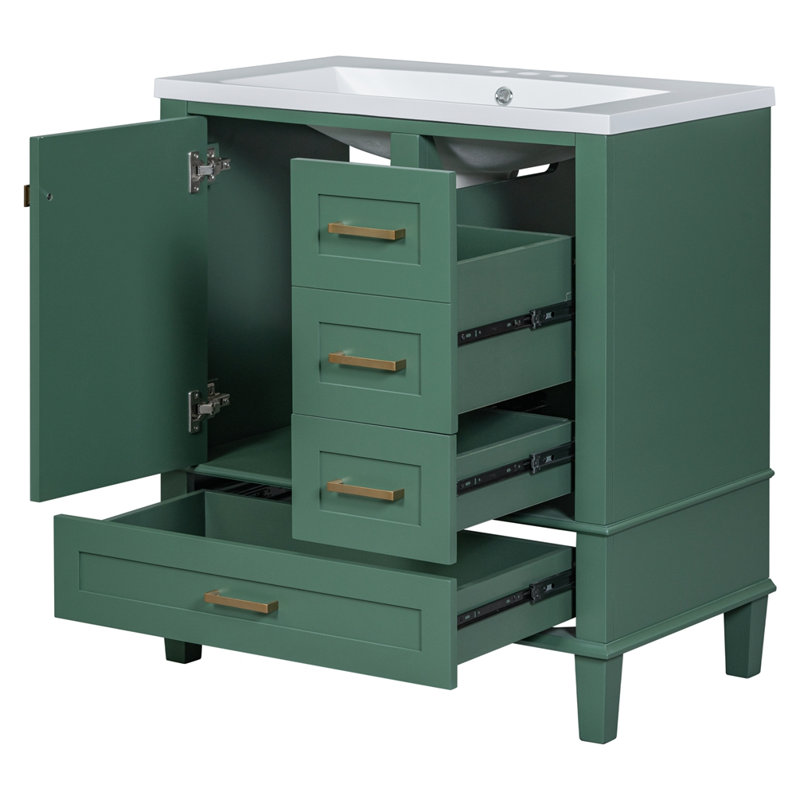 Meuble-lavabo simple avec plateau Milijana 18,11