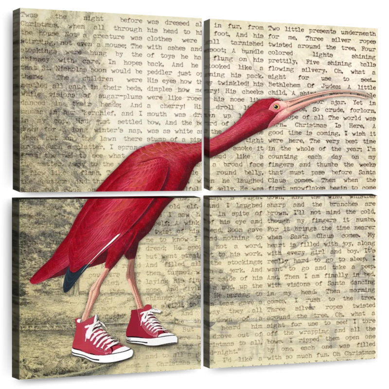 Ketti Bird Shoes I, 74" H x 74" W