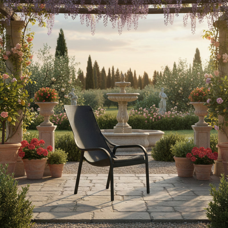 Outdoor Lounge Chair, Anthracite
