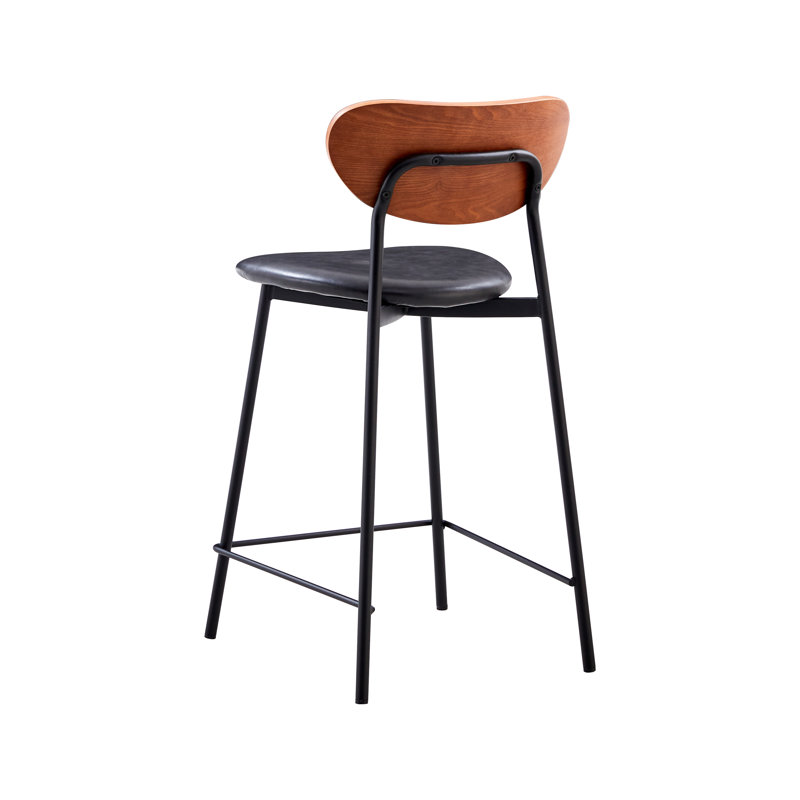 Tabouret de comptoir 26 po Merjem, Noir