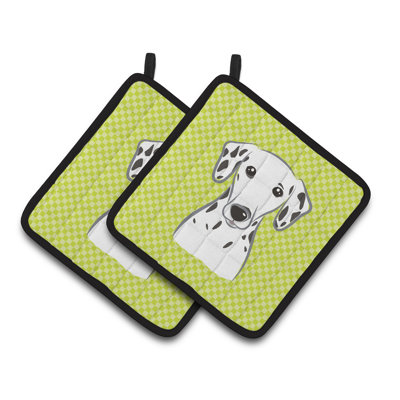 Cuisinier poignée dalmatien caroline trésors Checkerboard