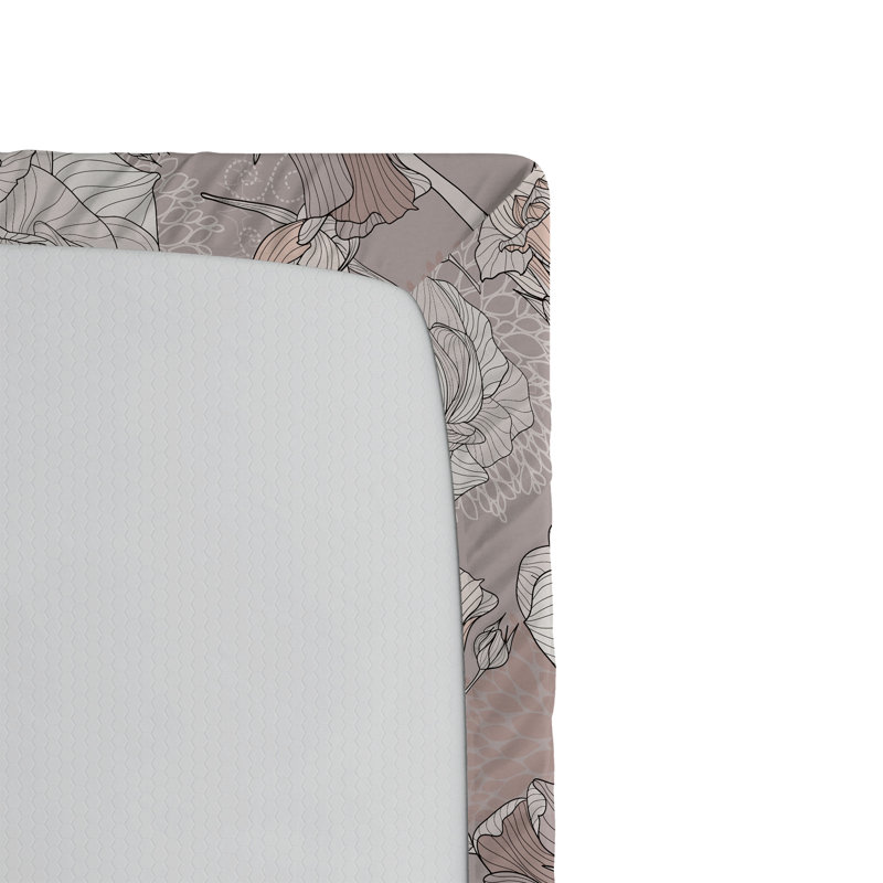 Drap-housse Ambesonne Garden Scene Simple Rose, Drap-housse de taille simple