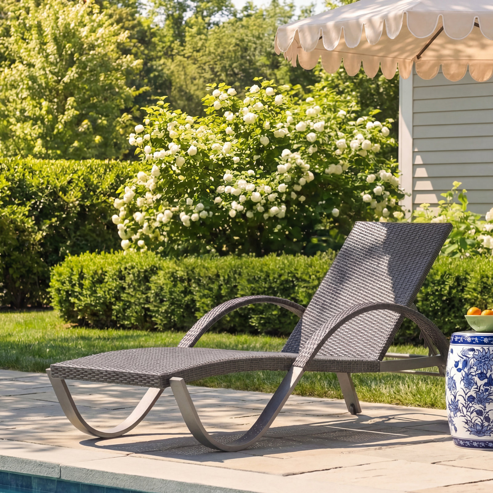 Fionnula 29" Patio Chaise Lounge Set