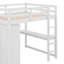 Lit mezzanine double en bois avec garde-robe intégré-2054172342