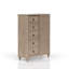 Commode 5 tiroirs finition sable