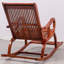 Magnifique chaise berçante décontractée en bois massif