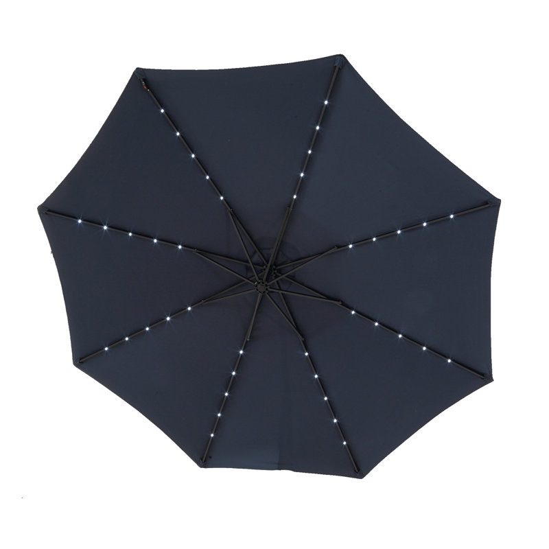 Parasol de marché à DEL 10 pi, Marine
