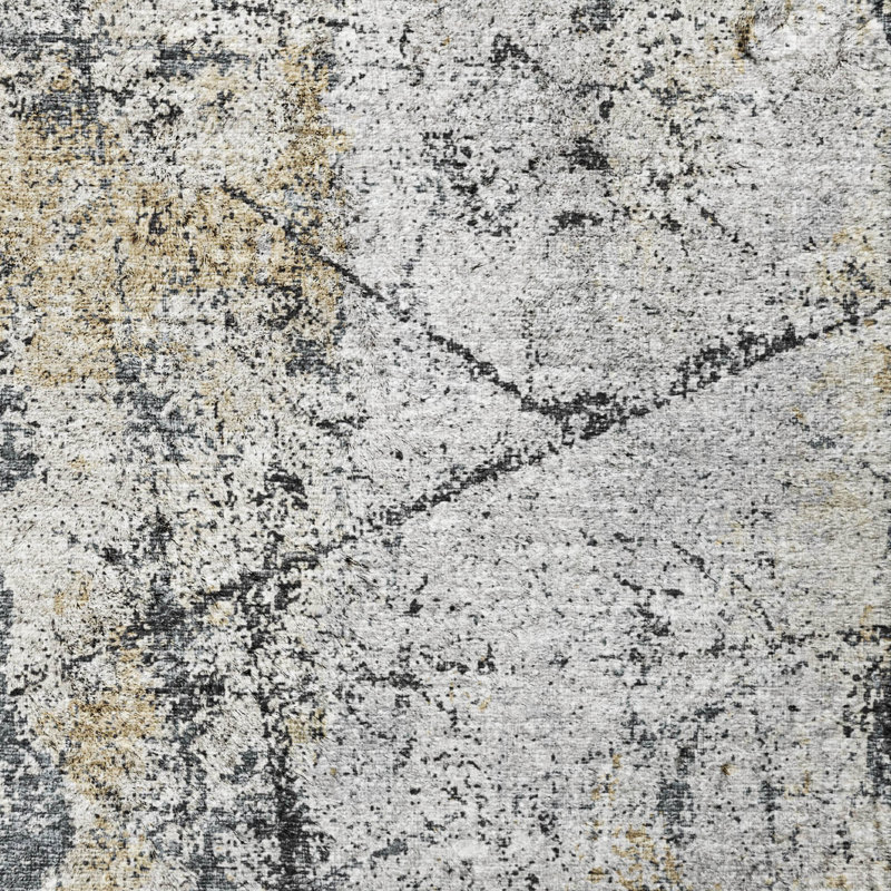 Tapis à poil long de qualité supérieure lavable à la machine ADS68, 9 pi x 12 pi, Noir