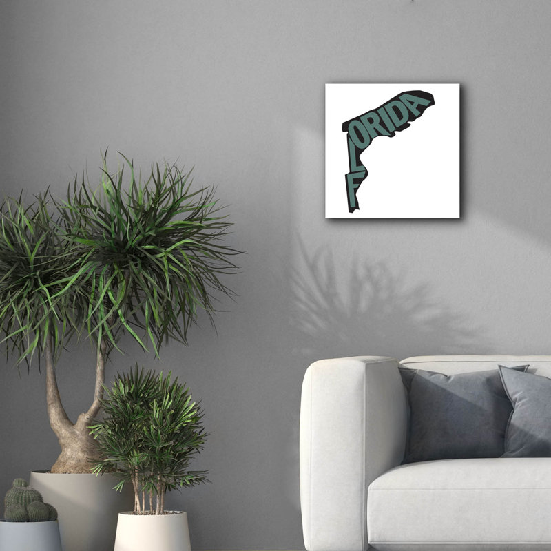 «Florida 2» par Art Licensing Studio, art mural sur toile, H 18 po x l 18 po x P 0,75 po