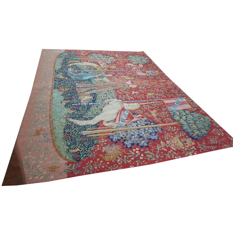 Antique Tapestry Europe Flat Weave Rug