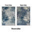 Lona Floral Reversible Outdoor/Camping Plastic Straw Area Rug-1237004242