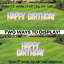 Ensemble de 5 présentoirs Happy Birthday