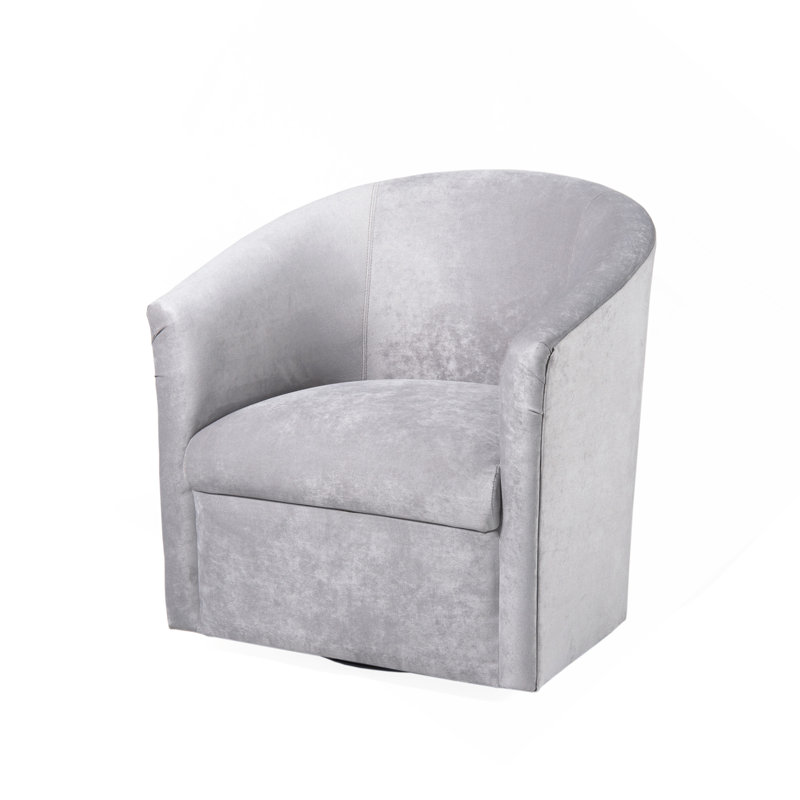 Fauteuil pivotant argenté, Gris