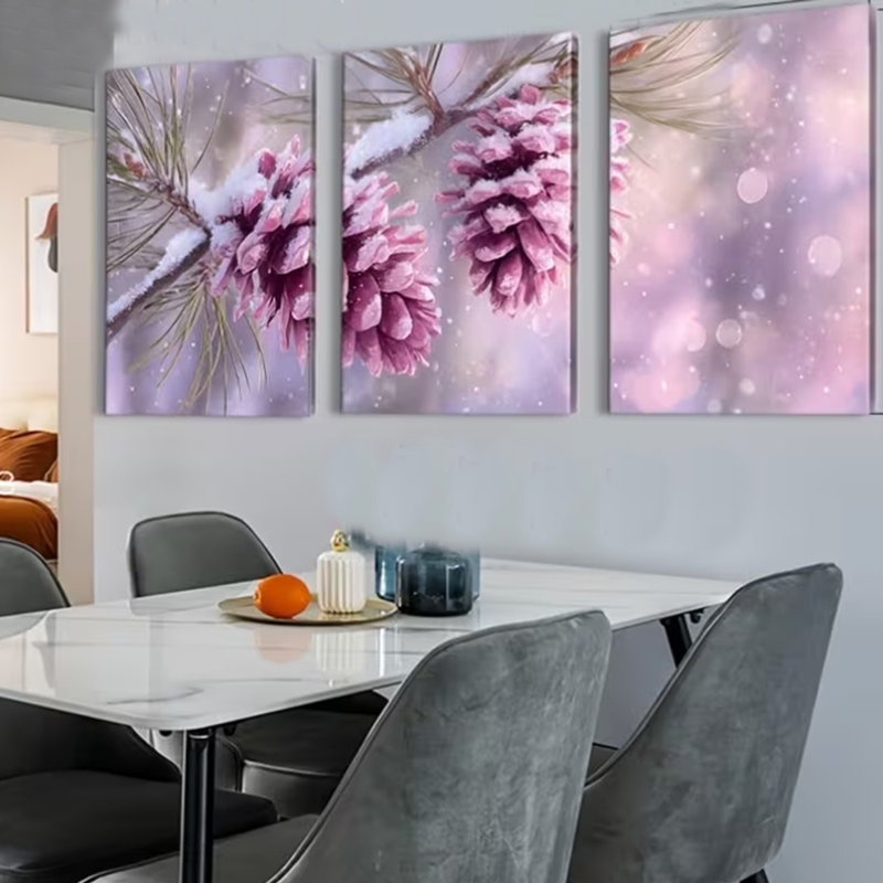 3 Piece Wrapped Canvas Wall Art, 60cm H x 40cm W
