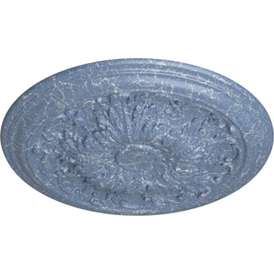 Endurathane Damon Ceiling Medallion, 20"OD x 1 1/2"P (Fits Canopies up to 3 3/8"), Hand-Painted Americana Crackle Finish