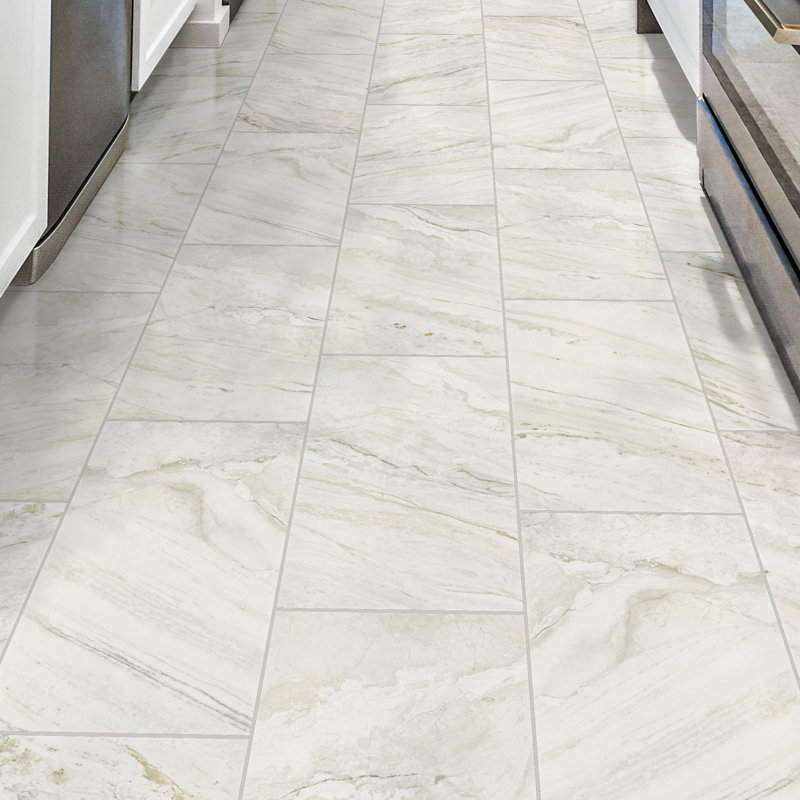 Famed 12" x 24" Porcelain Marble Look Wall & Floor Tile