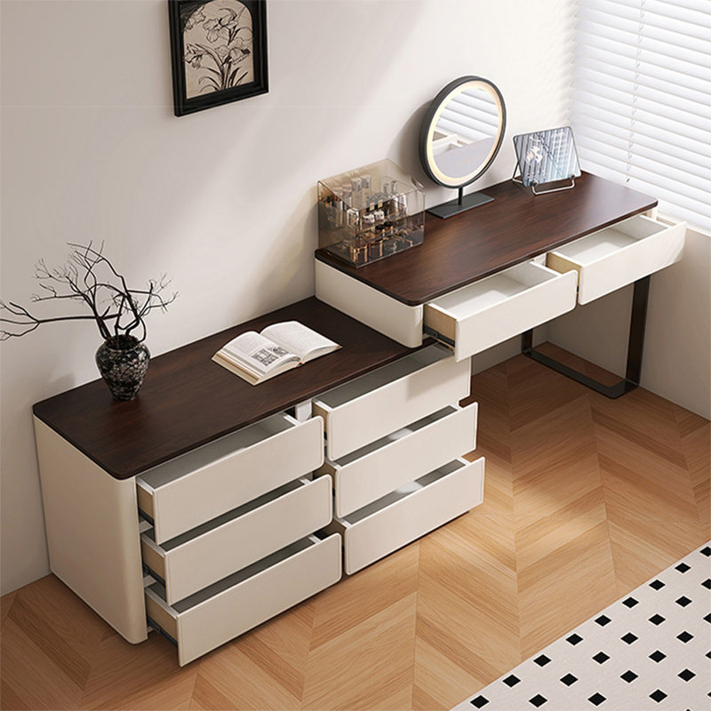 Makeup Vanity with Light mirror,8 drawers,1 chair