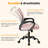 Set Of 2 Adjustable Office Chair With 360°Rotation, Height And Tilt Control,Gray-354288582