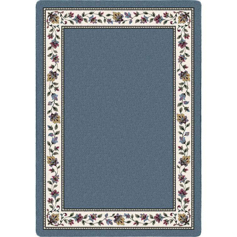 Alminus Symphony Lapis Floral Area Rug