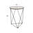 Chylie Mirrored Glass Top End Table-1363105704