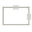 Woodgrain Stripe Framed Dry Erase Magnetic Board Organization Boards-114319375-114319370