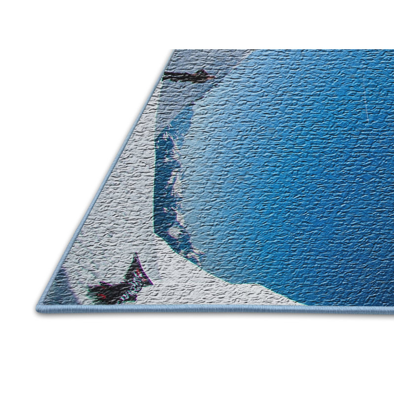 Tapis bleu Snowboard 2, Rectangle 2 pi x 3 pi