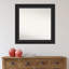 Miroir d'appoint mural en plastique noir-1053379162