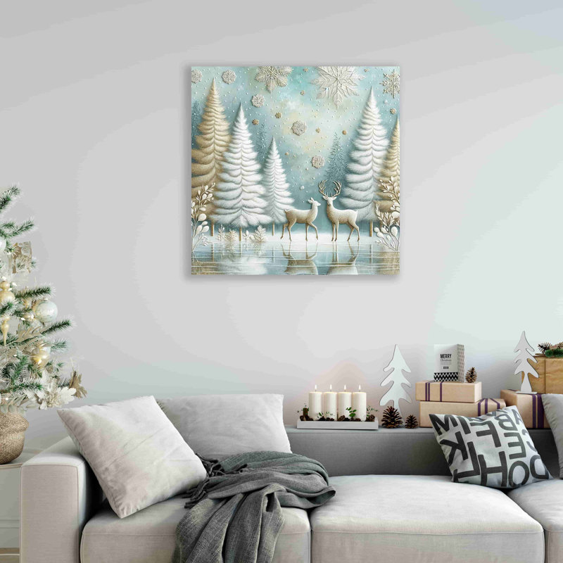 " Enchanted Winter Forest ", 30" H x 30" W x 1.5" D
