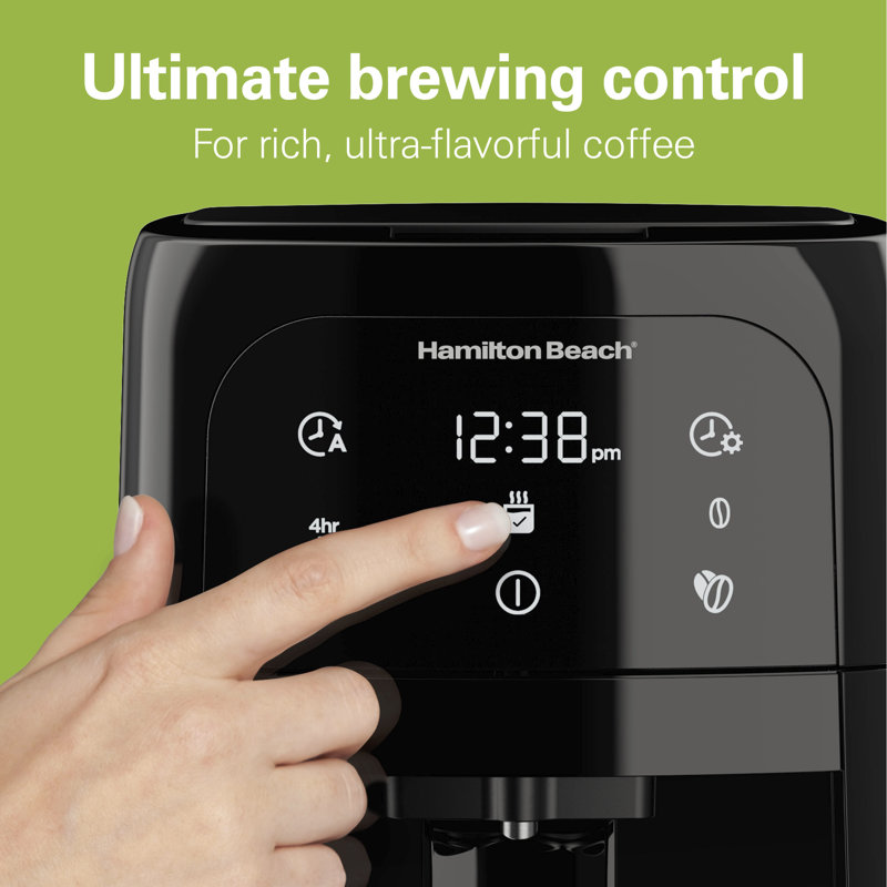 Hamilton Beach Black Programmable Dispensing Drip Coffee Maker