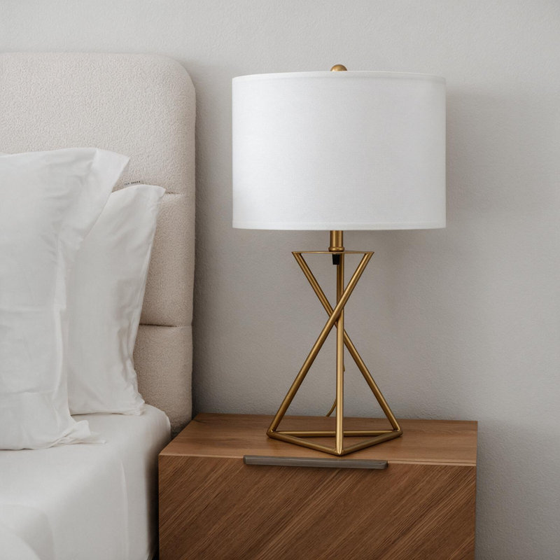 Lampe de table de style Mid-Century 26,25 po de style Mid-Century Ester, or mat