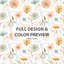 Ensemble de literie 5 pièces Floral - Ensemble de housse de couette et coussin décoratif jaune 4 saisons-124083060