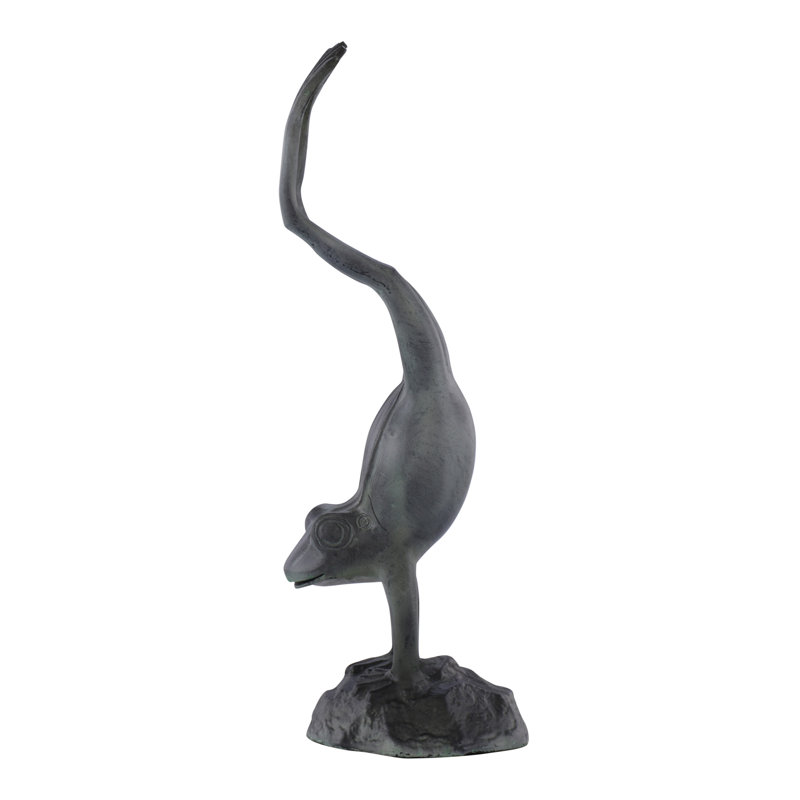 Frog Weather Resistant Metal Garden Statue