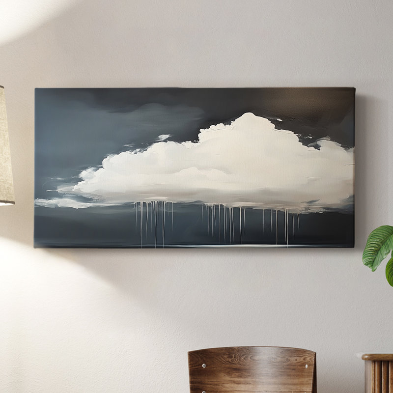 Série paysage - LXIV - Toile tendue avec châssis - Prêt à accrocher, H 20 po x l 40 po