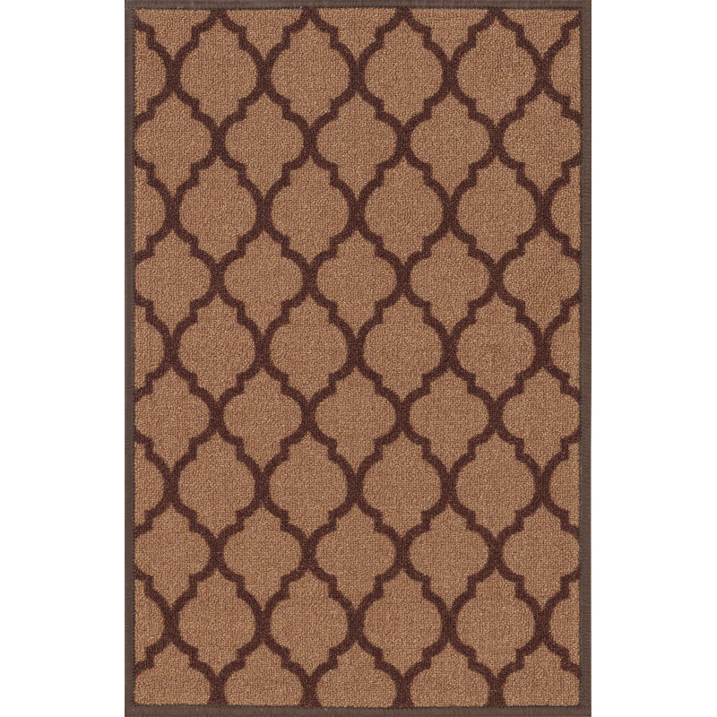 Vasta Non-Slip Indoor Outdoor Door Mat, Beige, Rectangle 50 x 80 cm