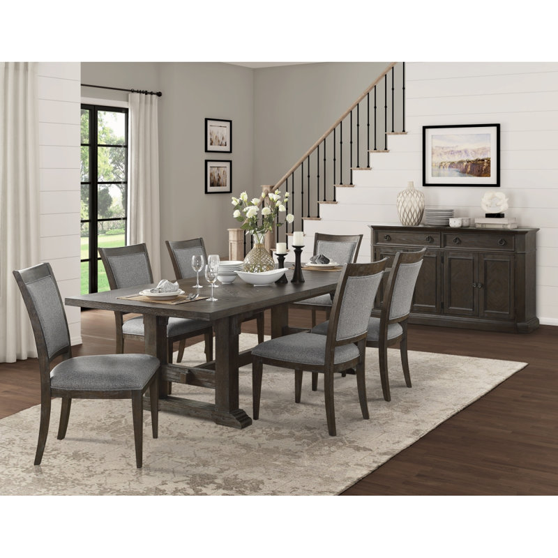 Table de salle à manger classique extensible 5 pièces et 4 chaises d'appoint Classic
