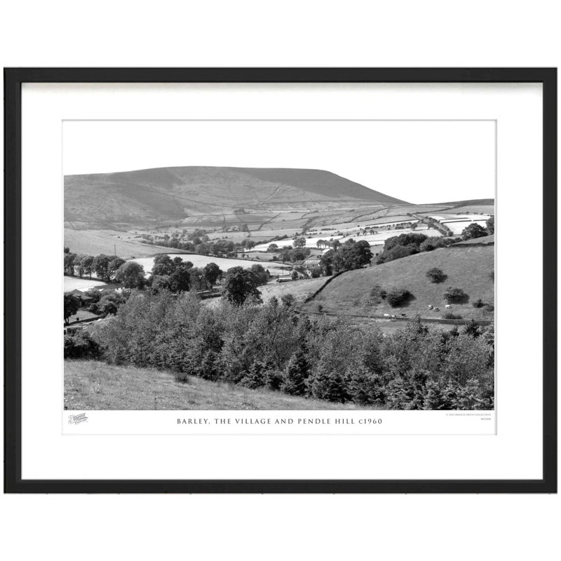 Barley, The Village And Pendle Hill C1960 by Francis Frith - Single Picture Frame Print, 60cm H x 80cm W x 2.3cm D
