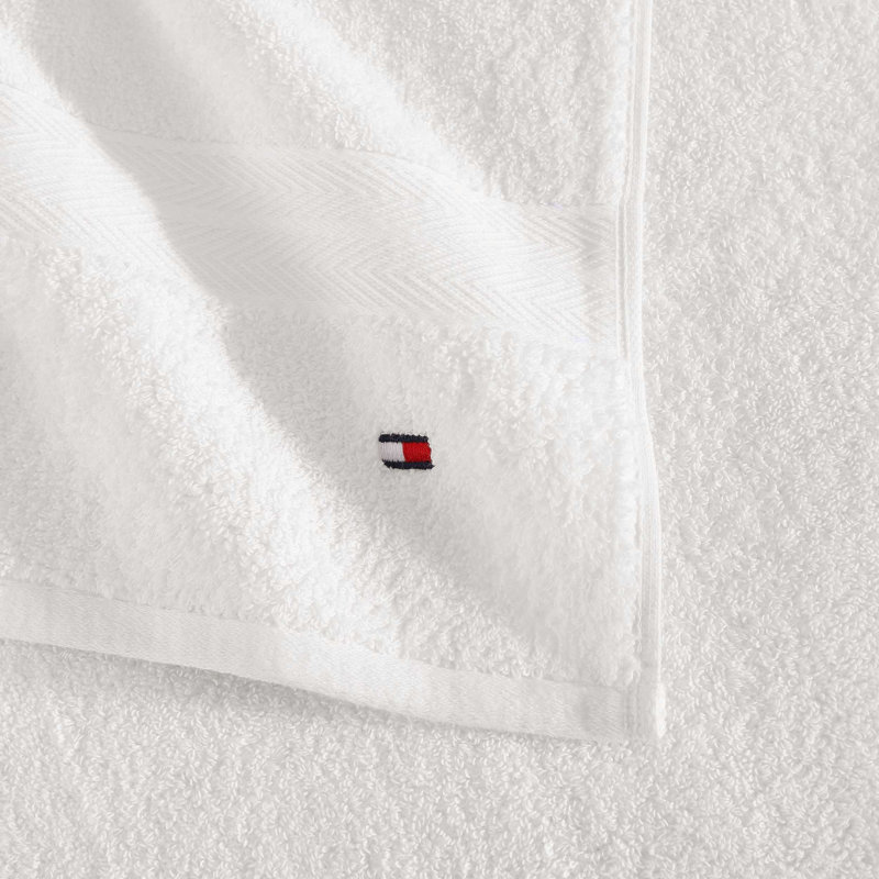Ensemble de serviettes 6 pièces Tommy Hilfiger, Blanc