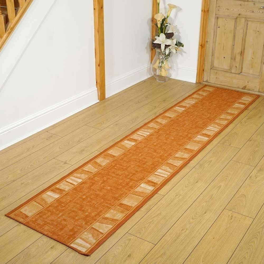 Tuncay Alba Looped/Hooked Orange/Beige Rug