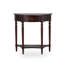 Console demi-cercle en bois massif brun-1258255724