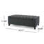 Banc de rangement rembourré avec siège capitonné Ching-19960803